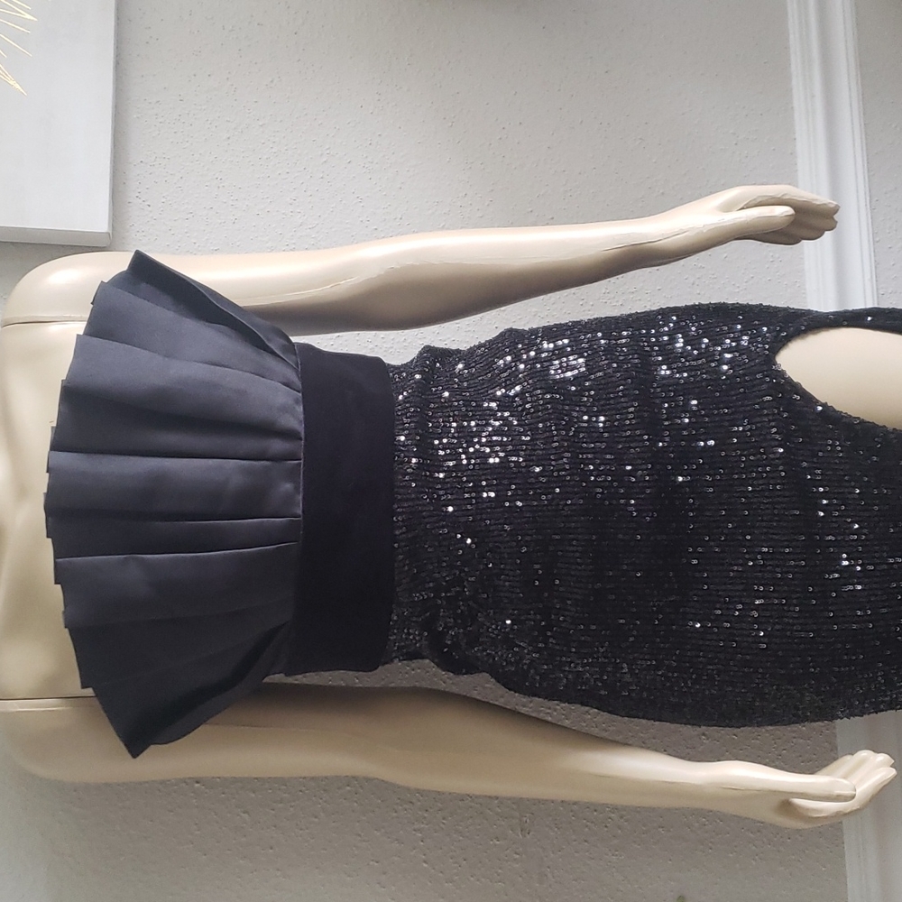 JAYGOFREY Maxi Sequim Black Dress Size 4 - Picture 3 of 9